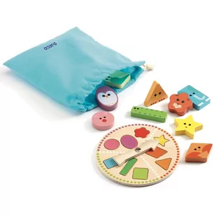 Djeco drewniana Gra Edukacyjna lotto TACTILO BASIC DJ06214 - Gry planszowe - miniaturka - grafika 1