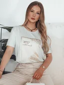 Bluzki damskie - T-shirt damski CHANTE szary Dstreet RY2595-M/L - miniaturka - grafika 1