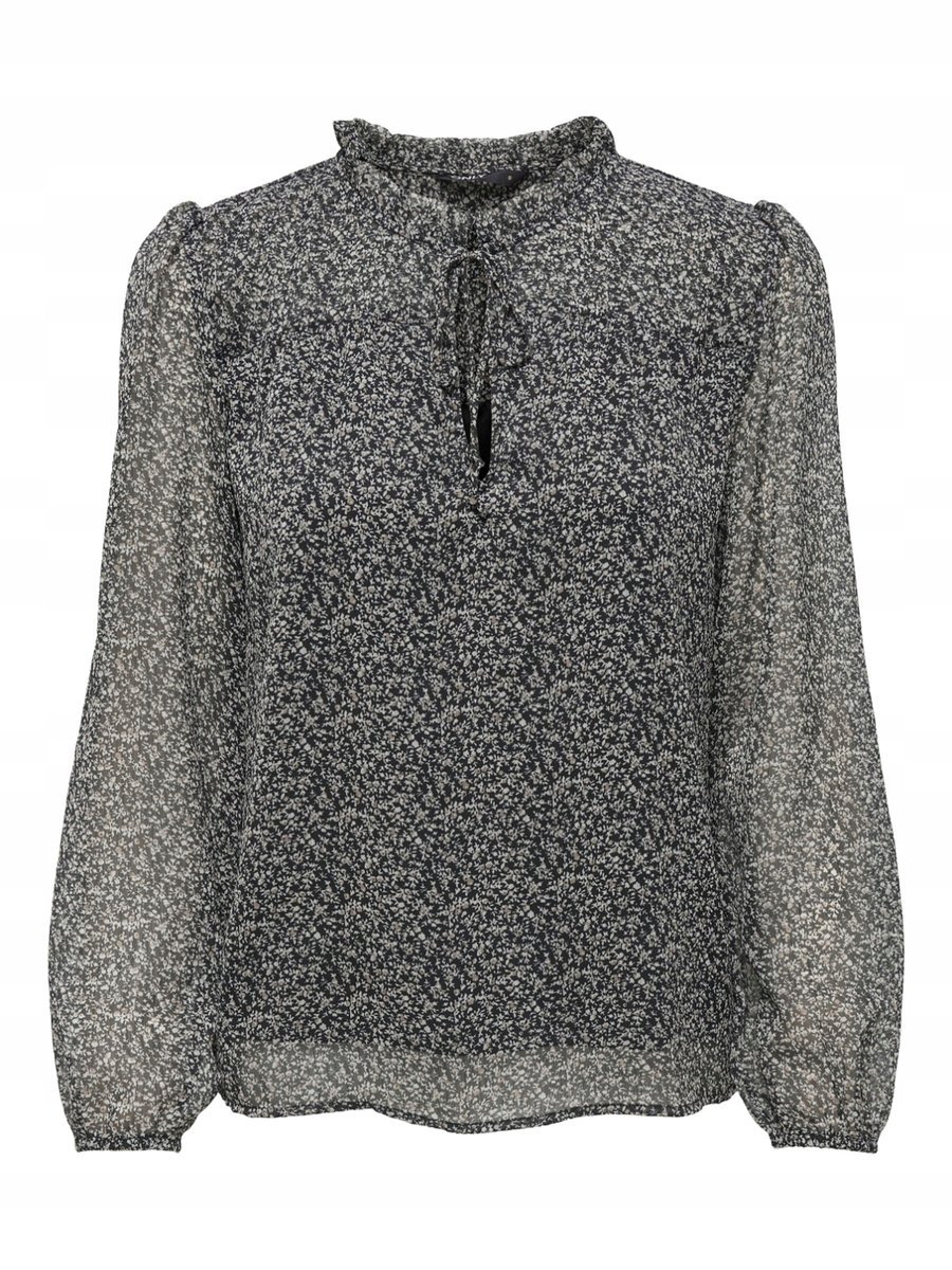 ONLY BLUZKA DAMSKA Z WIĄZANIEM KWIATOWY WZÓR I RĘKAWY L JQA