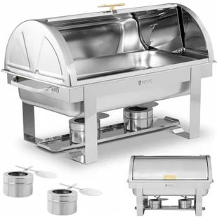 Podgrzewacz do potraw - GN 1/1 - 9 l - 2 pojemniki na paliwo - Royal Catering RCCD-RT20_9LG - Inne urządzenia gastronomiczne - miniaturka - grafika 1