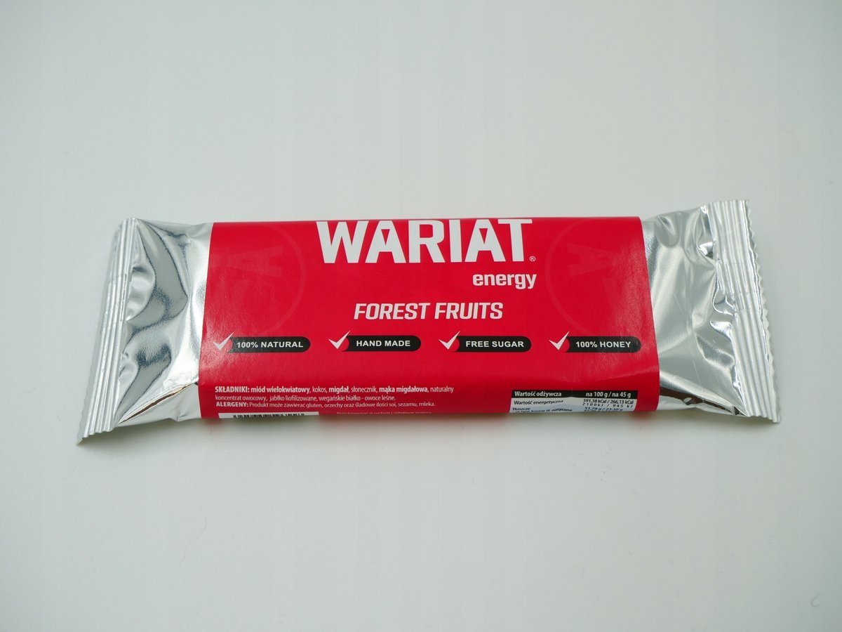Wariat energy baton forest fruits 45g Owoce leśne