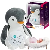 Karuzele dla niemowląt - Pingwin Przytulanka Projektor Gwiazd Uspokajacz do Usypiania Lampka 0 + - miniaturka - grafika 1
