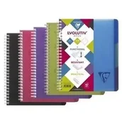 Zeszyty szkolne - Kołonotatnik A5+/90K kratka PP Evolutiv mix (5szt) - Clairefontaine - miniaturka - grafika 1