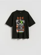 Koszulki dla chłopców - Reserved - T-shirt z nadrukiem Fortnite - czarny - miniaturka - grafika 1