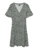 Sukienki - VERO MODA Damska sukienka z wiskozy mini sukienka z krótkim rękawem VMAlba - miniaturka - grafika 1
