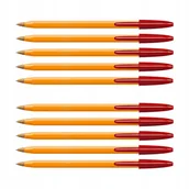 Długopisy - Bic Original długopis klasyczny orange CZERWONY ZESTAW x10 - miniaturka - grafika 1