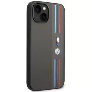 Etui na telefon BMW BMHCP14M22PPMA do Apple iPhone 14 Plus 6,7" szary/grey Tricolor M Collection - Etui i futerały do telefonów - miniaturka - grafika 4