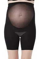 Koszulki i topy damskie - Spanx Damski top modelujący Power Mama Maternity Mid-Tigh Shaper, beżowy (Black 000), 36 (rozmiar producenta: A=S), beżowy (Black 000), 36 - miniaturka - grafika 1