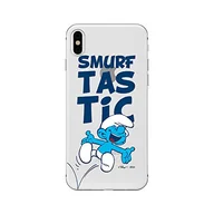 Etui i futerały do telefonów - Oryginalne i oficjalnie licencjonowane etui na telefon komórkowy The Smurfs do iPhone XS, iPhone X, Smerf, etui, etui, obudowa z tworzywa sztucznego TPU, chroni przed uderzeniami i zarysowaniami - miniaturka - grafika 1