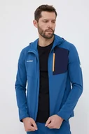 Bluzy męskie - Mammut bluza sportowa Madris Light ML kolor granatowy - miniaturka - grafika 1