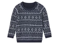 Swetry dla chłopców - lupilu® Sweter chłopięcy świąteczny (122/128, Granatowy/biały) - miniaturka - grafika 1