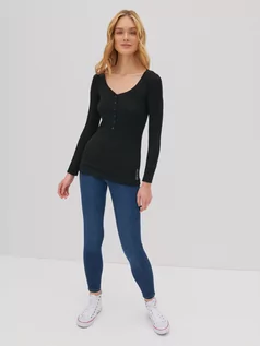 Spodnie damskie - Spodnie jeans damskie push up Melinda 358 - grafika 1