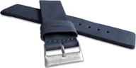 Akcesoria do smartwatchy - Lavvu LAVVU Granatowy gładki pasek PLAIN z luksusowej skóry Top Grain - 22 - miniaturka - grafika 1