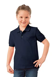Trigema Damska koszulka polo w jakości piqué, Niebieski (granatowy 046), 140 cm - Koszulki i topy damskie - miniaturka - grafika 1