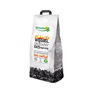 Polbioeco Węgiel drzewny ekologiczny BIONATURO, 2,2 kg - Węgiel do grilla - miniaturka - grafika 1