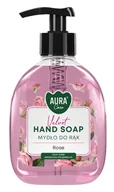 Mydła - Mydło w płynie z dozownikiem BISPOL Aura Care 300ml RÓŻA - miniaturka - grafika 1