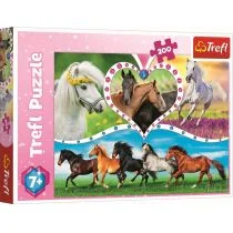 Trefl Puzzle 200el Piękne konie 13248 - Puzzle - miniaturka - grafika 1