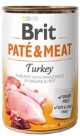 Mokra karma dla psów - Brit Pate&Meat Turkey INDYK 400g Zestaw 6x 400g PATE-400-TU-6 - miniaturka - grafika 1