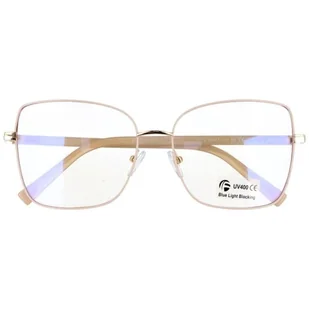 Okulary kocie do komputera damskie z filtrem BLUE Light zerówki 2578-2 - Okulary korekcyjne, oprawki, szkła - miniaturka - grafika 1