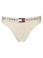 Majtki damskie - Tommy Hilfiger Stringi UW0UW06227 Écru - miniaturka - grafika 1
