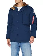 Kurtki męskie - ALPHA INDUSTRIES Męska kurtka polarowa kurtka zimowa, granatowy (New Navy), M - miniaturka - grafika 1