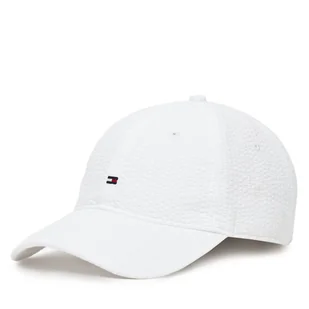 Czapka z daszkiem Tommy Hilfiger Flag Seersucker 6 Panel AM0AM13427 Biały - Czapki męskie - miniaturka - grafika 1