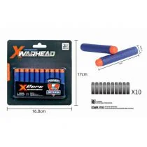 Strzałki piankowe 10 sztuk JLX7114 Maksik - Zabawki militarne - miniaturka - grafika 1