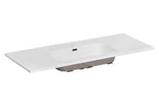 Comad Go umywalka 121x46 cm wpuszczana prostokątna biały połysk GO120/DP-8095 - Umywalki - miniaturka - grafika 1