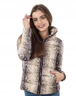 Kurtki damskie - Krótka Kurtka Damska Pikowana Ocieplana 4001-1 r M - miniaturka - grafika 1