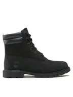 Botki damskie - Timberland Trapery Linden Woods Wp 6 Inch TB0A156S0011 Czarny - miniaturka - grafika 1