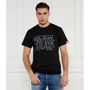Replay T-shirt Regular Fit - Koszulki męskie - miniaturka - grafika 1