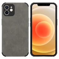 Etui i futerały do telefonów - Etui Do Apple iPhone 12 Pokrowiec w Piasek Szary TPU Silikon Etui Ochronny Obudowa Case Cover Cadorabo - miniaturka - grafika 1