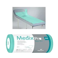 Kosmetyczne akcesoria jednorazowe - Podkład higieniczny na rolce 50cm x 160cm zielony podfoliowany 54g MedixPro 12szt - miniaturka - grafika 1