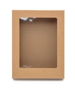 Pudełko karbowane z oknem 310x235x70mm wieczkowe - Pudełka i szkatułki - miniaturka - grafika 1