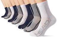 Skarpetki damskie - HEAD Krótkie skarpety, uniseks, White/Navy/Grey, 35 EU - miniaturka - grafika 1
