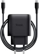 Ładowarki do telefonów - Ladetajs Trust Maxo 45W Black USB-C + 2m USB-C Cable Black 8713439257229 25722 8713439257229 - miniaturka - grafika 1