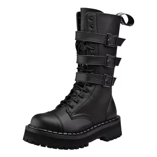 glany ALTERCORE czarne 14-dziurkowe (357 VEGAN BLACK)-43 - Botki męskie - miniaturka - grafika 1