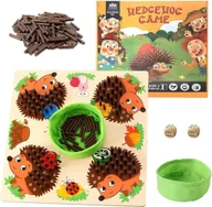 Gry planszowe - Gra Drewniana Jeż Nauka Liczenia Montessori Matematyczna Edukacyjna - miniaturka - grafika 1