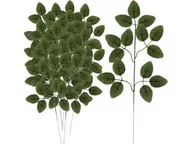 Sztuczne kwiaty - 12X Liść Sztuczne Liście Gałązki Na Stroik Róża - miniaturka - grafika 1