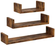Półki do salonu - Industrialny zestaw 3 półek ściennych R1-C36 - miniaturka - grafika 1