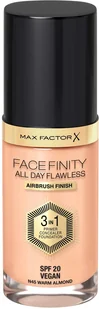 Max Factor, Facefinity All Day Flawless 3in1 Flexi-Hold, Podkład do twarzy, 45 Warm Almond, Spf 20, 30 ml - Podkłady do twarzy - miniaturka - grafika 3