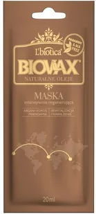 Lbiotica L BIOVAX NATURALNE OLEJE Intensywnie regenerująca Maseczka - 20 ml - Maski do włosów - miniaturka - grafika 1