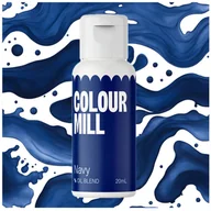 Dodatki do ciast w proszku - BARWNIK OLEJOWY DO MAS TŁUSTYCH KREMÓW CZEKOLADY GRANATOWY colour mill 20ml - miniaturka - grafika 1