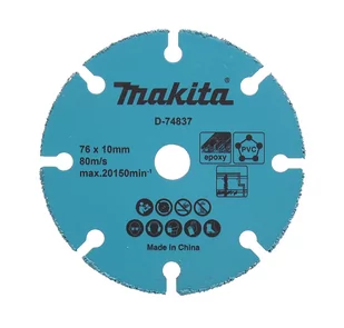 Makita D-74837 tarcza z grysem z węglika spiekanego, 76x10 mm - Tarcze do pił - miniaturka - grafika 1