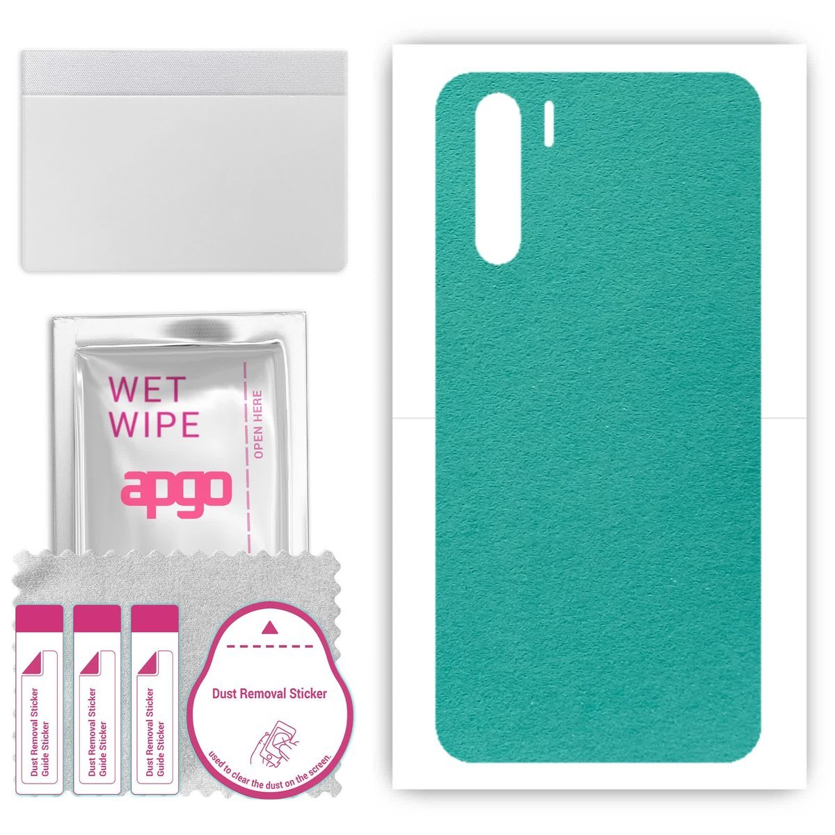 Folia naklejka skórka strukturalna na TYŁ Zamsz do Oppo A91 - Zamsz Miętowy - apgo SKINS