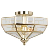 Lampy sufitowe - Elstead Lighting Old Park Polished Brass OLD PARK PB Elstead Lampa sufitowa stylowa OLD PARK PB) - miniaturka - grafika 1