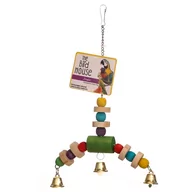 Akcesoria dla ptaków - HAPPYPET JINGLER - WISZĄCA ZABAWKA Z DZWONECZKAMI - miniaturka - grafika 1