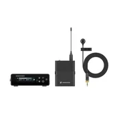 Kamery cyfrowe - akcesoria - Sennheiser EW-DP ME4 SET (Q1-6: 470,2 - 526 MHz) - Cyfrowy bezprzewodowy system nakamerowy z krawatowym mikrofonem kardioidalnym ME 4 - miniaturka - grafika 1