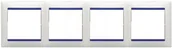Klawisze i ramki - Legrand Ramka poczwórna VALENA Neutral - Biały/Kryształ - miniaturka - grafika 1