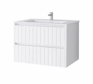 Szafki łazienkowe - Szafka łazienkowa z umywalką Uptrend Melito 70 cm biały mat 002-SU70-01+UP4530-700 - miniaturka - grafika 1